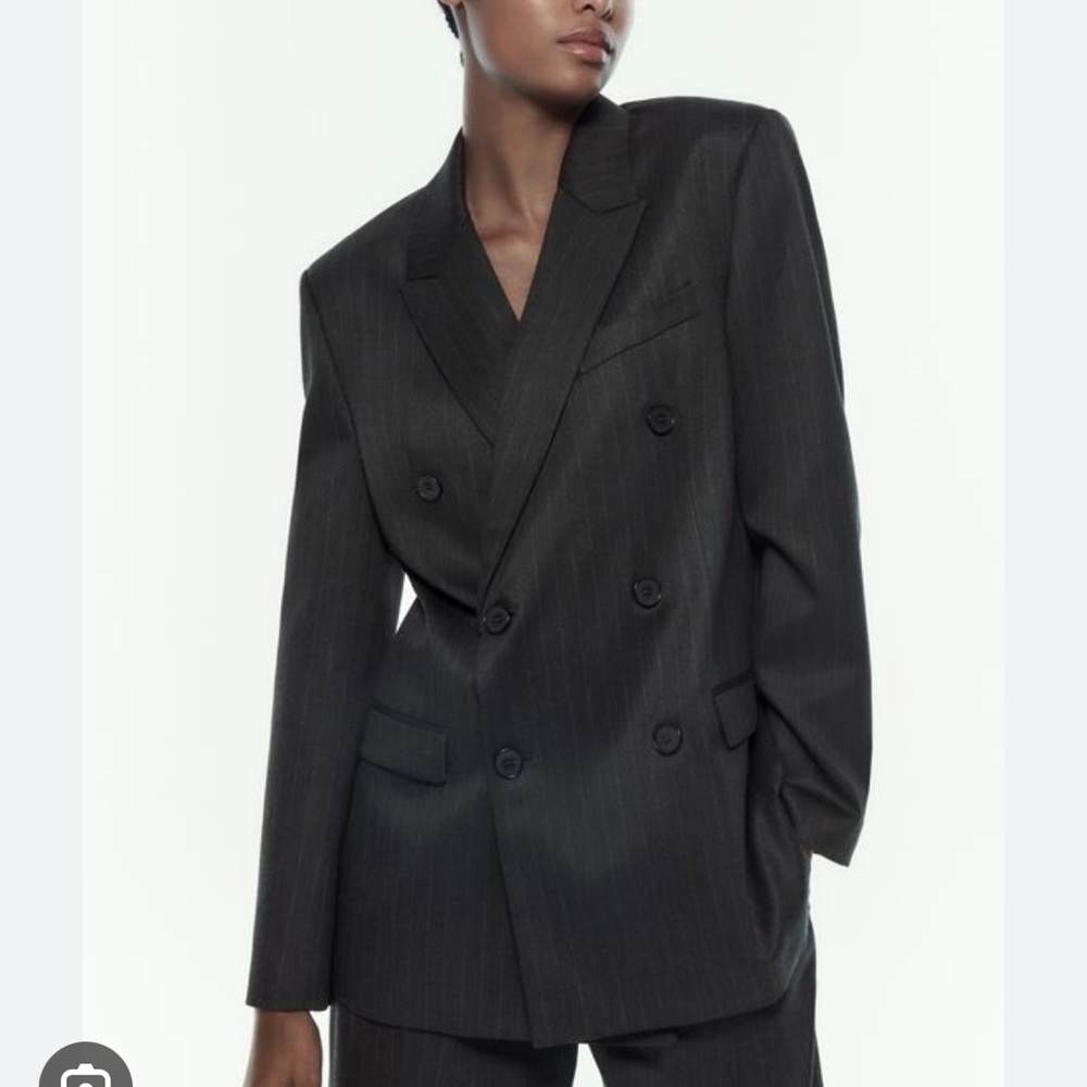 Zara Pinstripe Blazer jacket Brand New with Tag